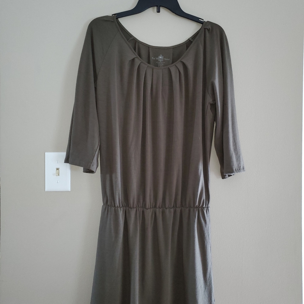 The Territory Ahead Olive Green Dress